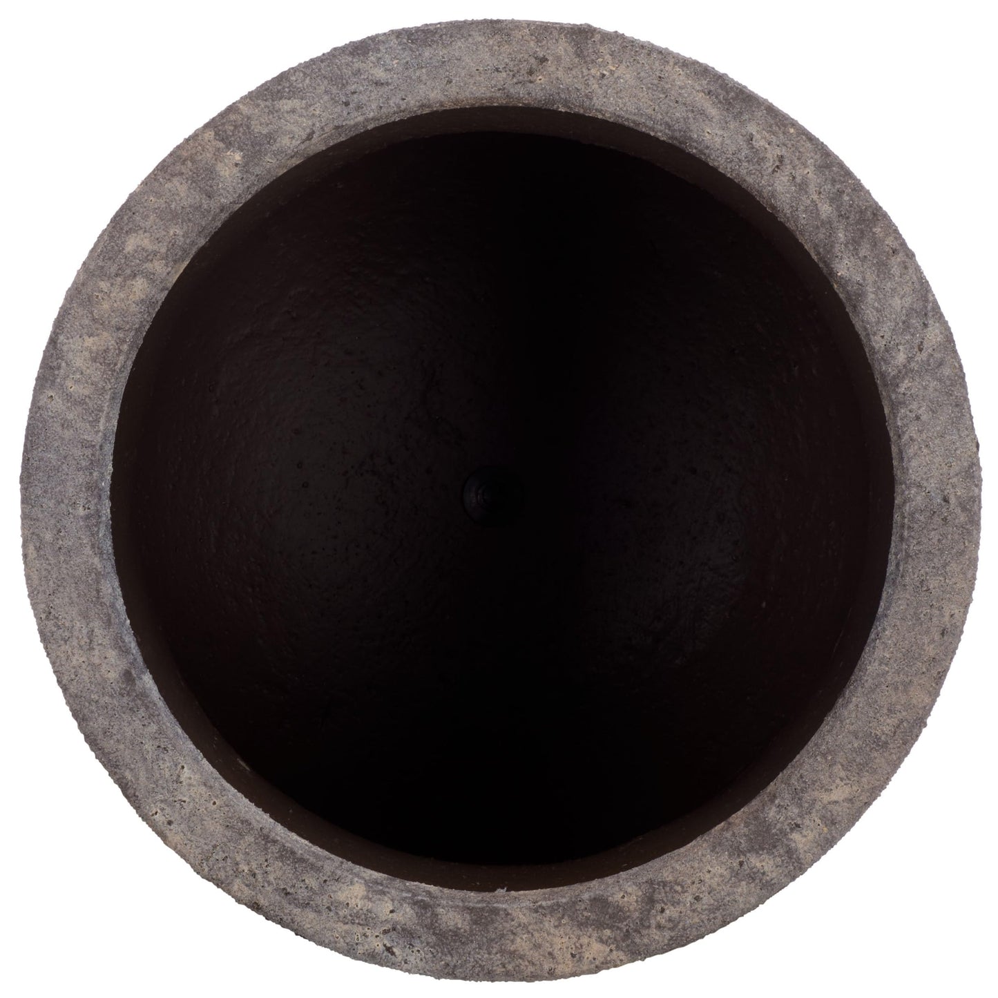 SAFAVIEH Outdoor - Remy Planter Pot with Drainage - Antique Brown Ficonstone Cement - Weather Resistant - Ideal for Patio, Garden, Backyard, 15" Wx 15" D x 18.1" H (PAT1547A)