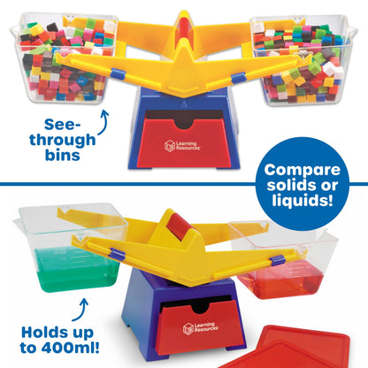 Learning Resources Primary Bucket Balance Teaching Scale - Teacher Supplies, Classroom Must Haves, Preschool Activities, Back to School, Math Manipulatives, Teaching Supplies, Toddler Science
