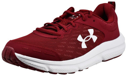 Under Armour Mens Charged Assert 10 Cardinal/Cardinal/White 13 Medium