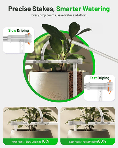 [All-New 2027] Automatic Plant Waterer for Indoor, Unistyle Plant Watering Devices for Potted Plants, Drip Irrigation System with Programmable