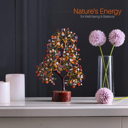 Yuvdipr Chakra Tree of Life Crystal Tree, Chakra Crystals, Gem Tree, Healing Crystals and Stones, Home Decor, Birthday Gifts for Women, Crystal Decorations, Gifts for Crystal Lovers