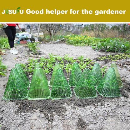 JUSUFU Garden Cloches for Plants,20 Pack Plant Covers Reusable Plant Bell Cover Protects Plants from Birds, Frost,Snails Etc.