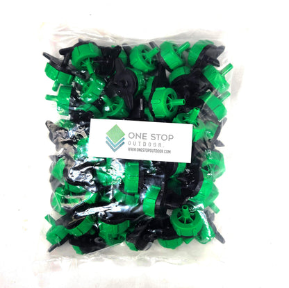 One Stop Outdoor (50-Pack) - 1/2 Gallon Per Hour Pressure Compensating Drip Emitters - Premium Drippers for Drip Irrigation (1/2 Gallon Per Hour)