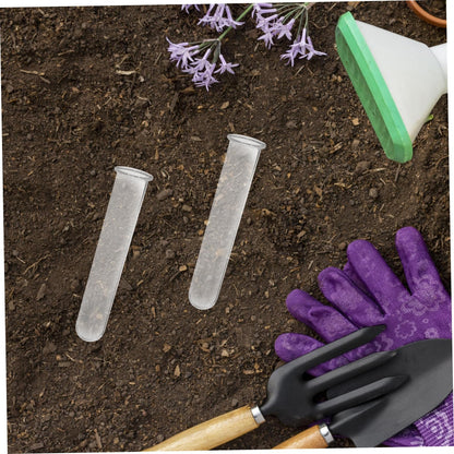 Kisangel 4pcs Glass Hydroponic Test Tube Vases for Indoor Plants Elegant Propagation Station for Home and Office Decor Small Terrarium Flower Holders for Fresh Greenery Display