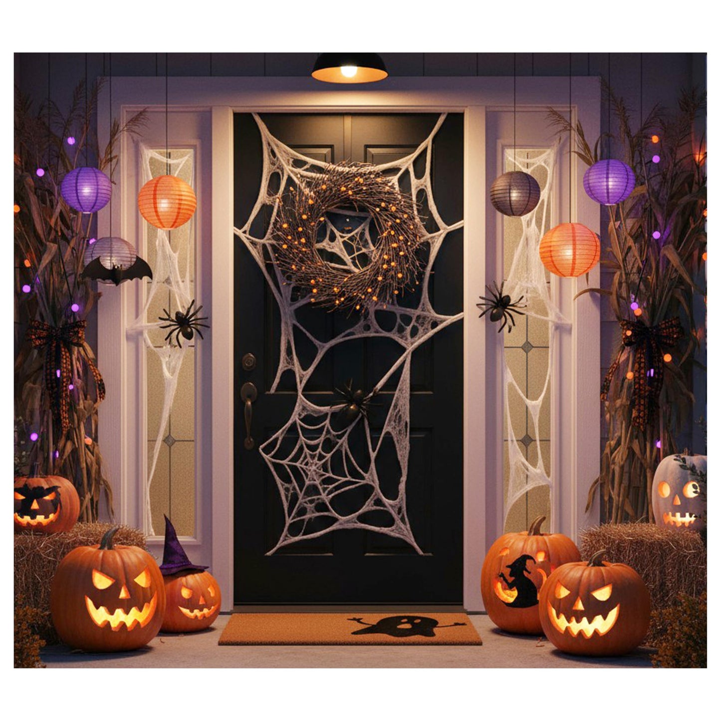Calloway Mills 102012448 Natural/Black Ghost Doormat, 24" x 48"