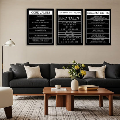 3 Panel Print Canvas Wall Art Motivational Office Wall Decor Painting Inspirational Posters Modern Inspiring Artwork for Home Living Room Bedroom Wall Decor Office Wall Art Ready to Hang - 36"Wx 16"H