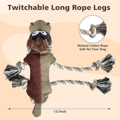 IOKHEIRA Dog Toys for Aggressive Chewers,Tough Indestructible Dog Toys,Squeaky Toys for Large Dogs,Durable Dog Chew Toys (Auburn)