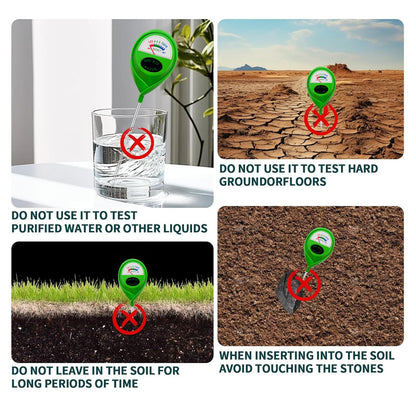 METINFUS Soil Moisture Meter, Hygrometer Soil Tester for Plants, Moisture Sensor, Soil Moisture Sensor without Battery, Ideal Garden Tool for Lawn, Indoor and Outdoor Use (Light Green, Pack of 2)