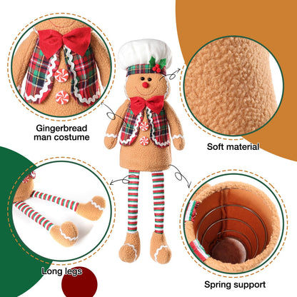 Gingerbread man Christmas Decorations, Christmas Tree Topper Gingerbread man, Funny and Unique Christmas Tree Decorations