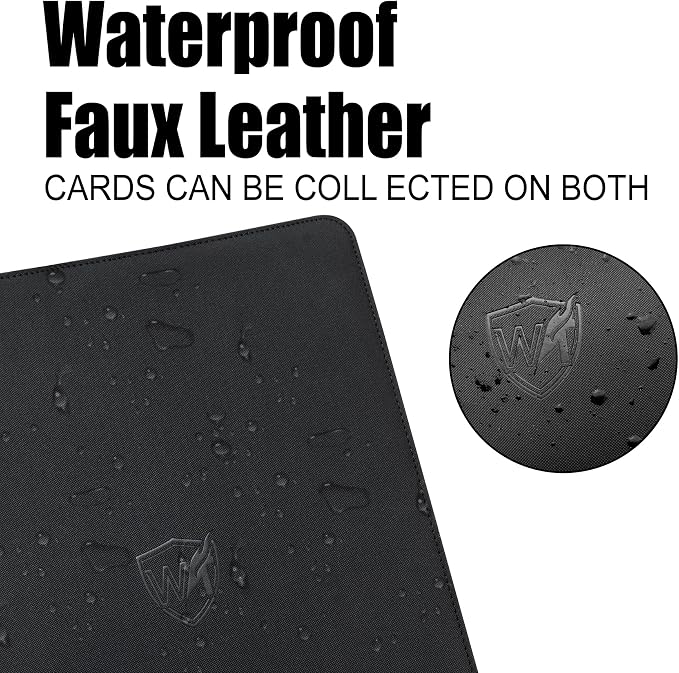 Card Binder for Trading Cards,16 Pocket with 32 Sleeves up to 1024 Cards, Waterproof Card Storage Book with Sleeves, Fits Baseball Football Basketball Sports Cards