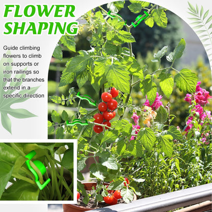 Feekoon 40 Pack Universal LST Plant Training Clips Reusable Low Stress Branch Benders for Enhanced Light Exposure & Airflow – Ideal for Indoor Gardening Cultivation to Bend or Interlock Stems(Green)