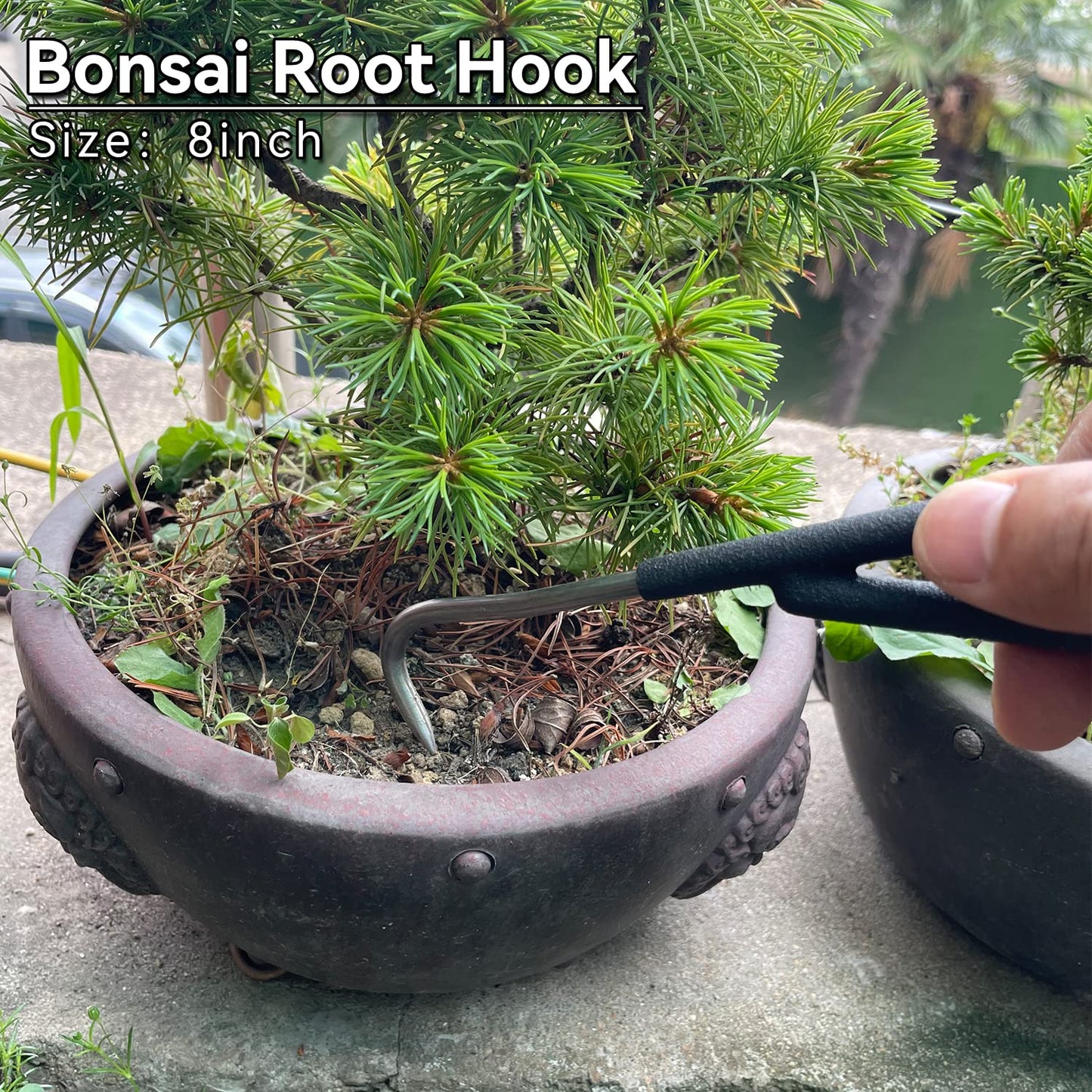 vouiu 6-Piece Bonsai Tool Set,Concave Cutter,Knob Cutter,Jin Pliers,Wire Cutter,Bonsai Scissors, Root Hook