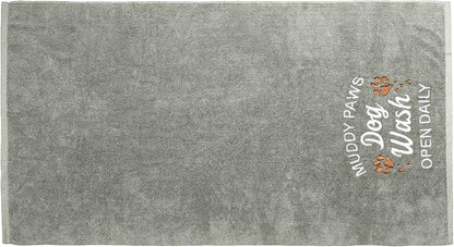 DAN RIVER Dog Towel - Pack of 1, 100% Cotton, 20x40, Ultra Soft 450 GSM, Super Absorbent & Quick Drying Towel for Dogs, Cats, and Other Pets, High Rise.