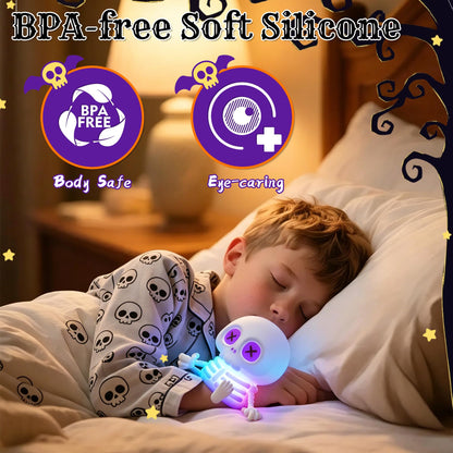 Skull Night Light for Kids Room, Skeleton Lamp,Halloween Decor Night Light