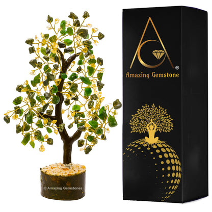 Amazing Gemstone Crystals and Healing Stones Birthday Gifts for Women - Money Wealth Success Crystal Tree of Life Home Decor Stocking Stuffers, Bookshelf, Room, Meditation Gift Unique Birthday Gifts