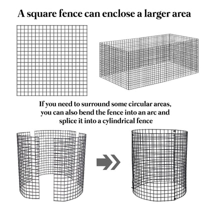 30 PCS Round Plant Protector from Animals, 12 Pack 12'' x 12'' Metal Plant Cages，30Pcs Metal Mesh to Keep Animals Out, Garden Protection Bunny Barricades, Wire Plant Protectors for Rabbit Chicken Duck