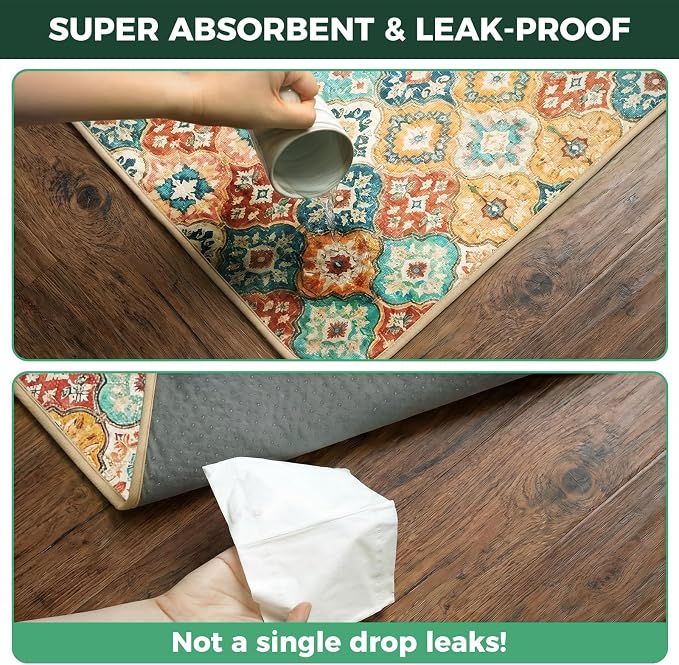 FXW Washable Pee Pads for Dogs, Puppy Pads with Super Absorbent, Specifically Designed for FXW Rollick/Homeplus Dog Playpen, 35" Square, Beige Gourd, 2 Packs