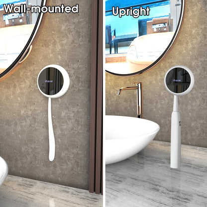 iHave Toothbrush Sanitizer Holder: Auto-Cycle UV Disinfection & Magnetic Wall-Mount for Manual & Electric Brushes | Portable Toothbrush Holders for Home & Apartment,Bathroom Decor & Travel Essential