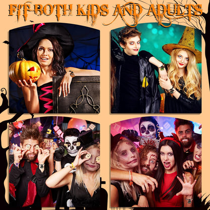 Capoda 32 Pcs Halloween Party Favor Zipper Bracelets Bulk Trick or Treat Bracelets Halloween Zipper Wristbands for Prizes & Handouts, Goodie Bag Fillers supplies