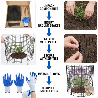 3Pack Plant Protector from Animals, 9pcs Wire Plant Protectors Metal Mesh Plant Cages, 11.8 x 15.7 Inch Outdoor Plant Guards for Rabbits Chicken Squirrels and Garden Protection