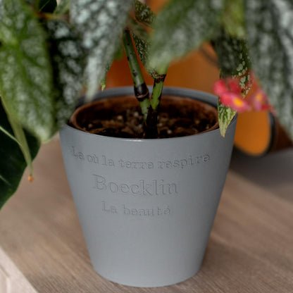 WDoptFY Modern Sleek Indoor Outdoor Pots for Artificial Flowers, Plant Pot for Fake/Faux Flowers, Versatile Decorative Desktop Vessel/Cachepot/Bin, Planter Vase, 1-PC, No Drainage Hole (Drillable)