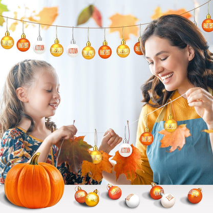 JULMELON 36 Pcs Fall Tree Ornaments for Thanksgiving Day Decor