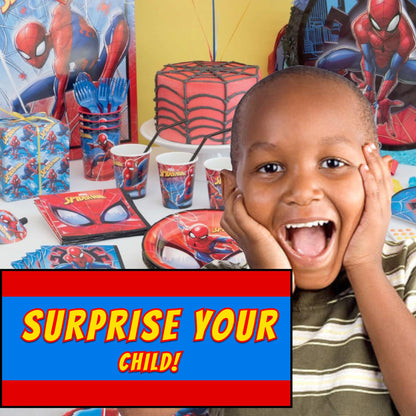 Unique Spider-Man Party Decorations | Swirl Decor Set | Officially Licensed | Jointed Banner and Hanging Swirls | Birthday Decor For Kids, Photo Backdrops, Party Rooms