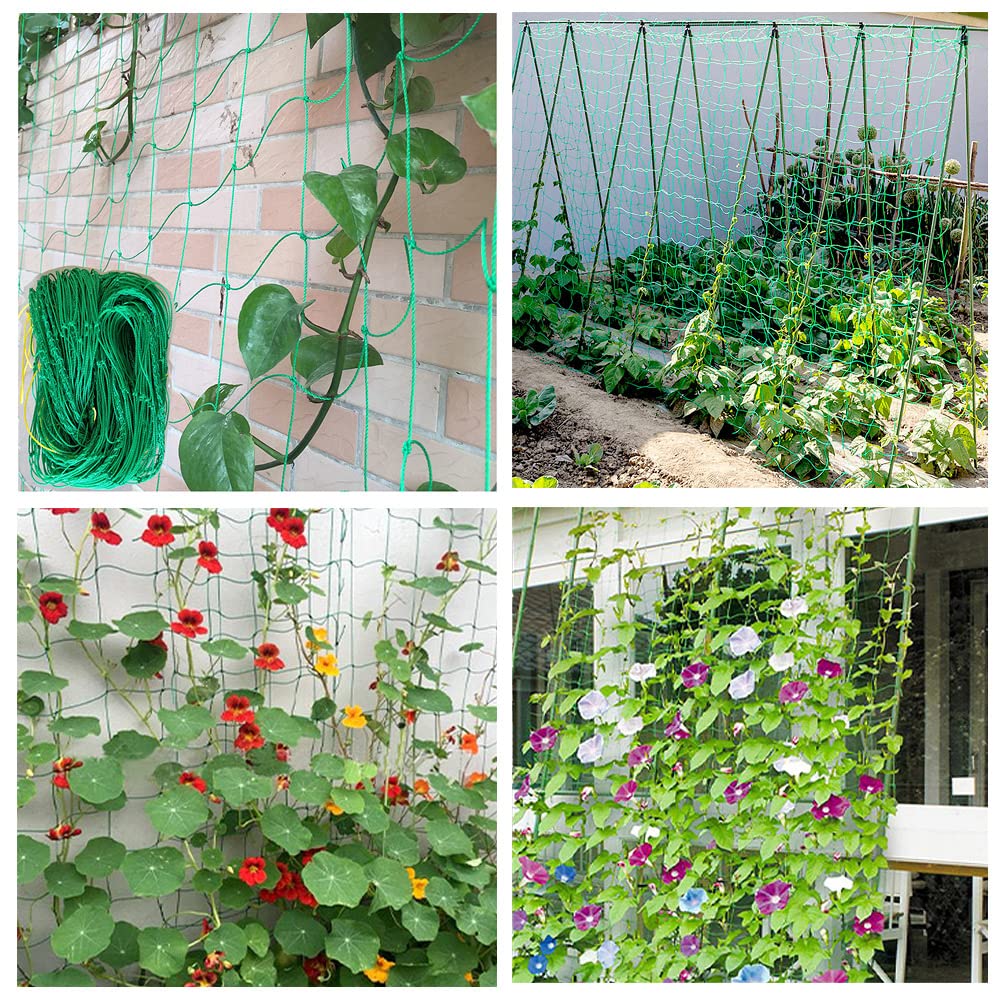 Garden Nylon Mesh Plant Support Trellis Netting Plant Climbing Net for Flower Fruits Vegetables Tomato Plants 5.9Ft x 16.5Ft
