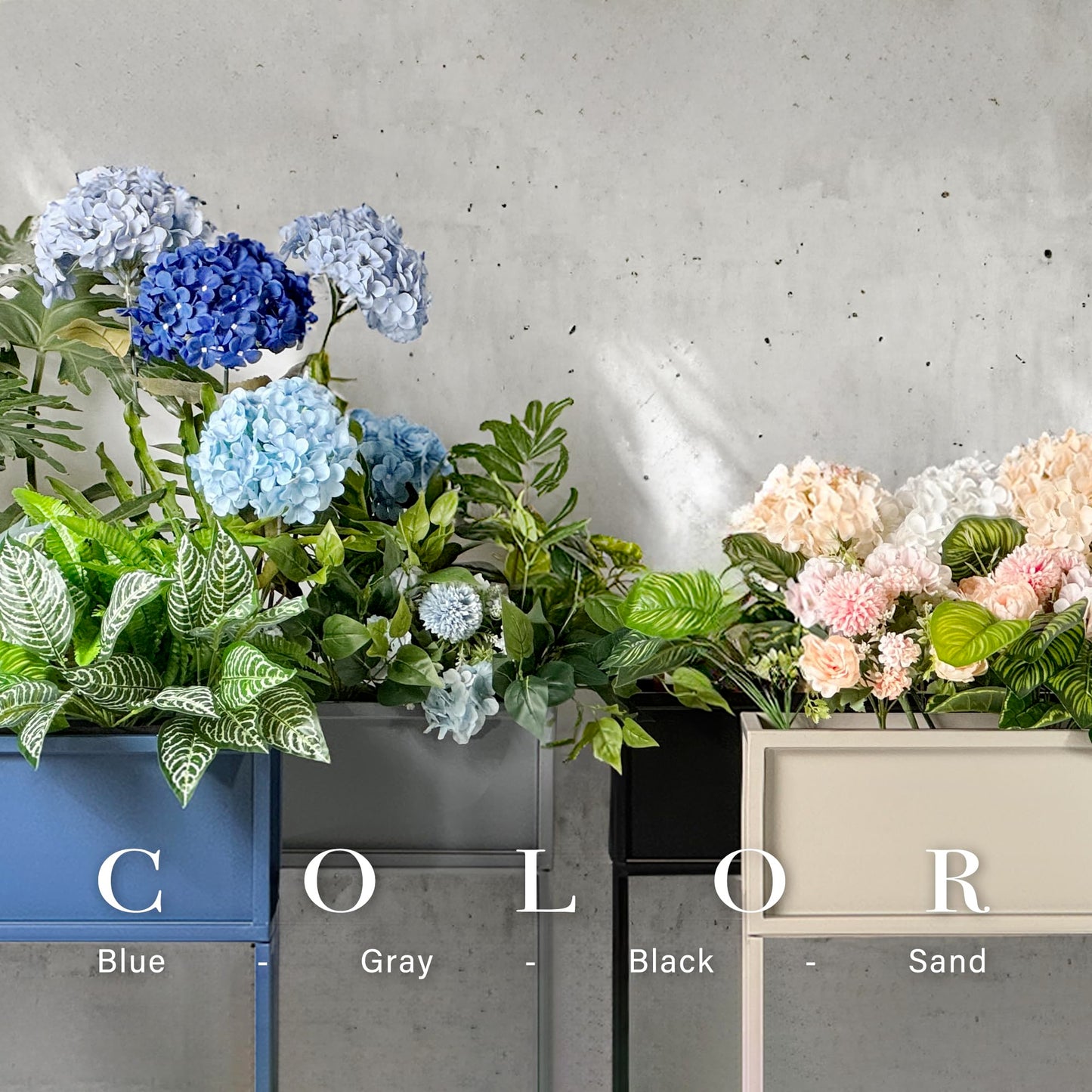 Cocoyard Metal Elevated Planter Box - 28" Raised Garden Bed with Legs for Indoor and Outdoor - Tall Rectangle Planter with Felt Liner, Drainage Holes and Plugs for Vegetables, Herbs and Flowers(Black)