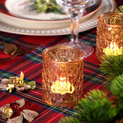 36 Pcs Gold Votive Candle Holders, Tealight Candle Holder Glass for Table Centerpieces, Gold Candle Holders for Wedding Decor, Bridal Shower & Home Parties Supplies Decor