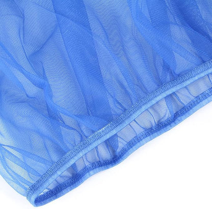 Bird Cage Seed Catcher Guard Parrots Mesh Net Cover Stretchy Soft Airy Fitting Skirt for Indoor Outdoor Feeders Bird Seed Catcher Net Large for Indoor Cage Outdoor Feeders Birdcage Cover Mesh Skirt
