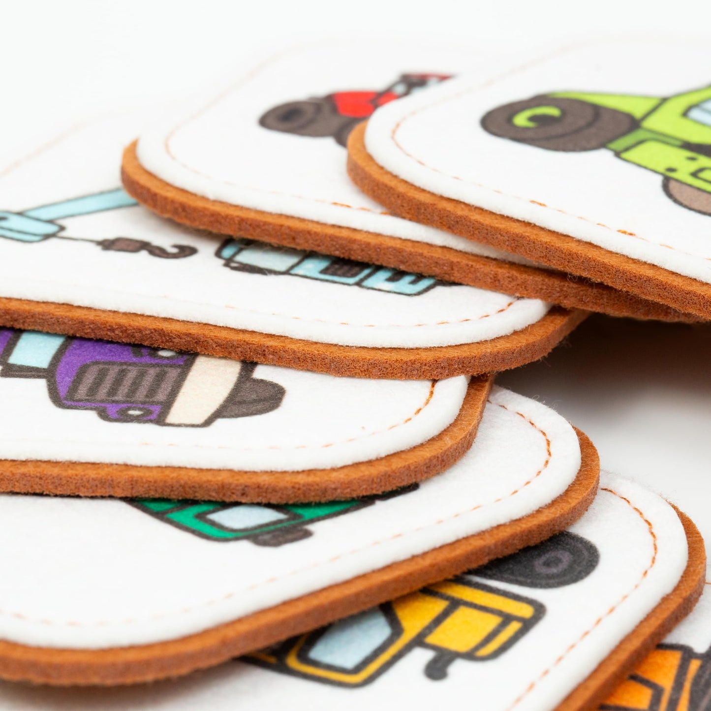 Felt Construction Matching Game for Toddlers – Truck Memory Game & Flash Cards – Soft and Safe for Ages 1+ – Montessori Preschool Learning Activity – Educational Construction Toy for Boys & Girls