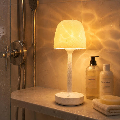 VerveAura Rechargeable Waterproof Shower Lamp, Cordless LED Bathroom Table Light, Ambient Mood Lamp for Bathtub, Spa, Bedroom, Bedside & Nightstand Decor Lighting
