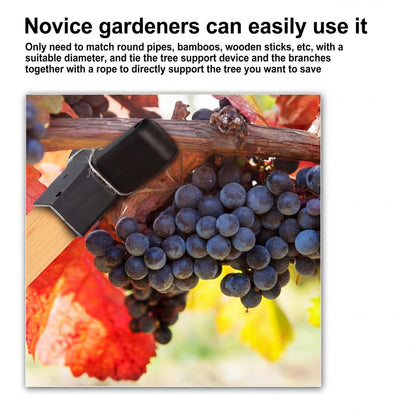 Yungyan 4 Pcs Tree Support, Plastic Fruit Branch Support Device Tree Brace Prevent Them from Breaking for Vineyards Ornamental Gardens Orchards Fits on Standard 1.57 x 1.57 Inch Lumber (Black)