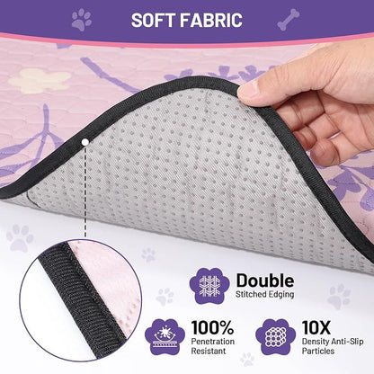 Washable Dog Pee Pads - Absorbent Reusable Puppy Training Pads, Waterproof Leak - Proof & Non - Slip for Crate Whelping Potty Training 36x41 (Pack of 2)
