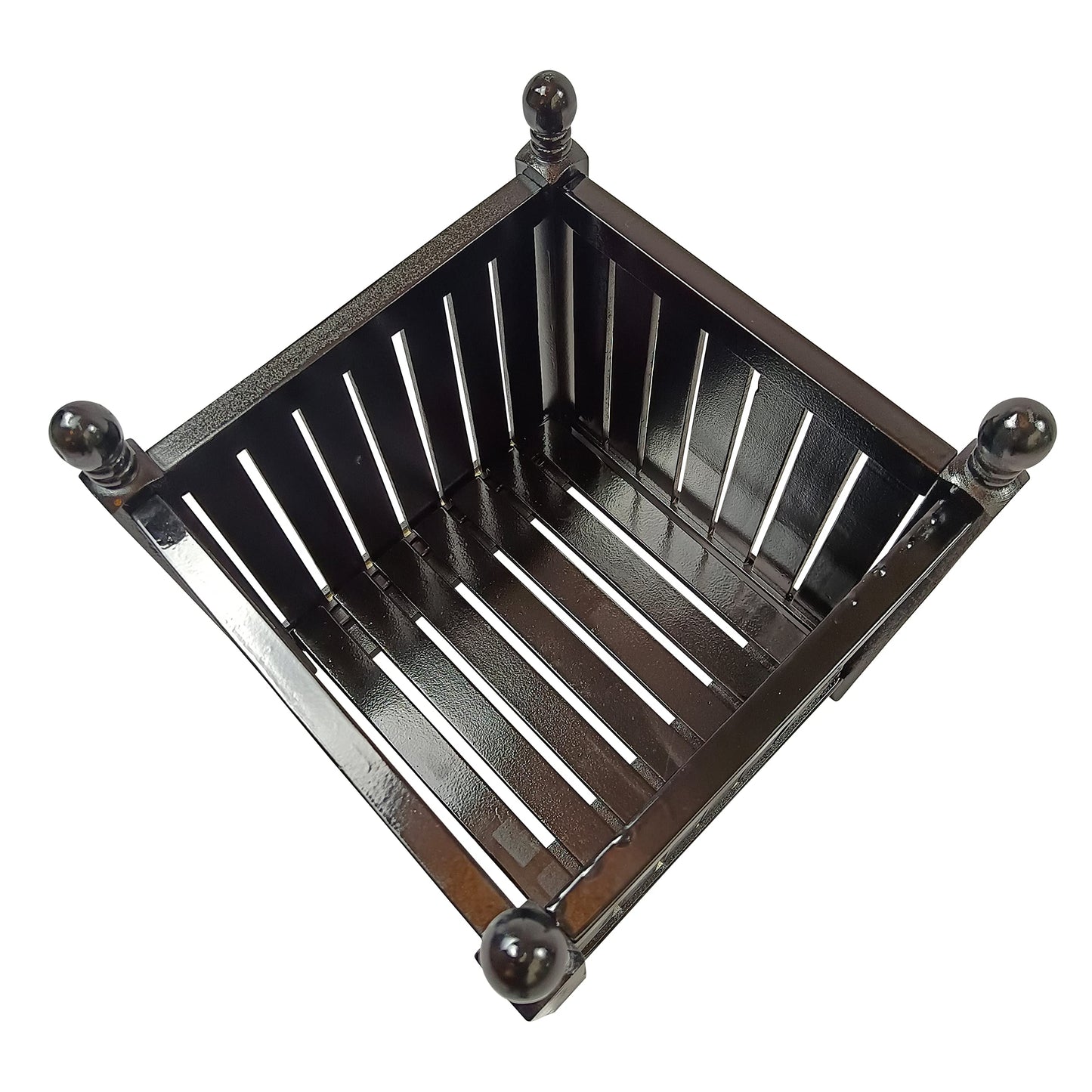 Yuanzaifeng Durable Outdoor Square Wooden Planter Box – Ideal for Garden, Porch, and Patio Flower, Herb & Vegetable Planting – Easy Assembly with Included Hardware & Instructions (Black)