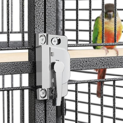 Topeakmart 61.5-inch Wrought Iron Selection Play Top Large Parrot Bird Cage, Black