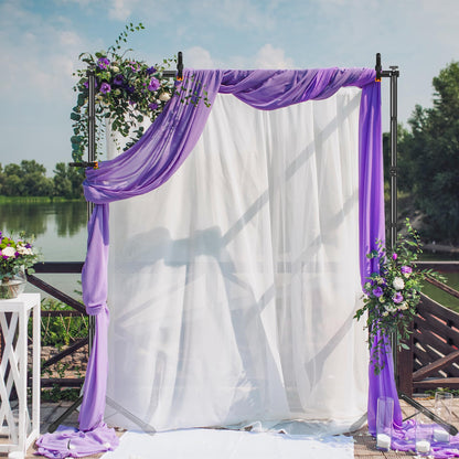 Backdrop Stand, Adjustable 10x7.5 FT Background Stand Backdrop for Parties, Photo Video Studio, Portable Photography Backdrop Stand with Carrying Bag, 6 Backdrop Clamps, and 2 Stand Bags