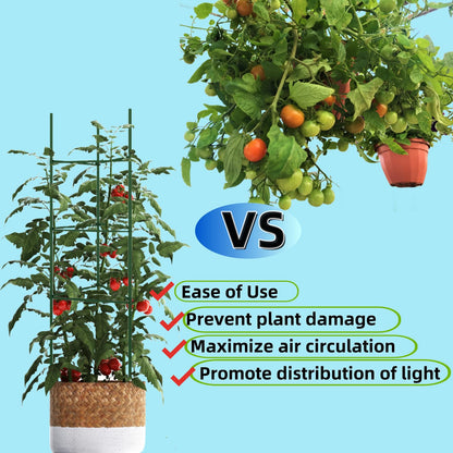 60PCS Plant Stake Arms for Tomato Cage，Expandable 11.8" Plant Supports Trellis Connector Clips for 11mm Garden Plants Stakes Stand Outdoor/Indoor