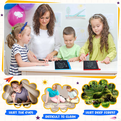 Nezyo 16 Pack 4.5 Inch Mini LCD Writing Tablet for Kids Electronic Doodle Board Bulk Erasable Drawing Tablet Reusable Writing Pad for Girls Boys Party Favor Goodie Bag Classroom Gifts(Mix Colors)