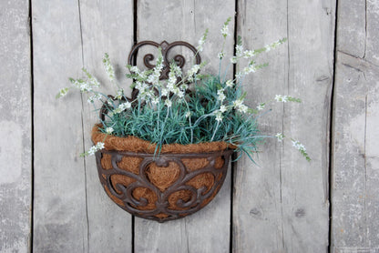Esschert Design USA BPH51 Half Round Cast Iron Wall Planter