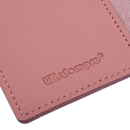 Wisdompro Journal Cover, 2 Pack PU Leather Notebook Cover for Field Notes,or other 3.5" x 5.5" Pocket Notebooks - Pink