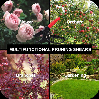 MEPEREZ Premium German-Made Pruning Shears – Ergonomic, Heavy-Duty Hand Pruners Designed for Precision Cutting of Plants; Ideal for Gardeners and Individuals with Arthritis or Reduced Hand Strength