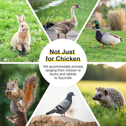Chicken Coop, Wooden Rabbit Hutch Outdoor Indoor Folding Bunny Cage with Handle Portable Chicken Run with Top & Side Opening Doors Small Animal Playpen No Assembly Pet Poultry Cage for Bunny(Wood)