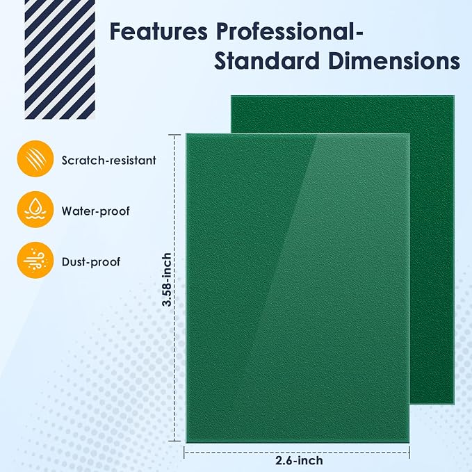 Kitoyz 500 Pcs Card Sleeves for Trading Card, Matte Card Sleeves Deck Card Protectors Compatible with Baseball Cards, Sports Cards, Game Cards (Green)