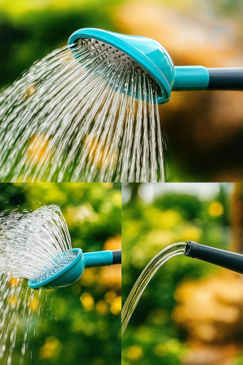 6-Pack 2 Gallon Watering Can, Garden Watering Can Outdoor, Large Plant Watering Can with Long Spout, Non-Slip Handle, Leak-Proof Plastic Watering Can