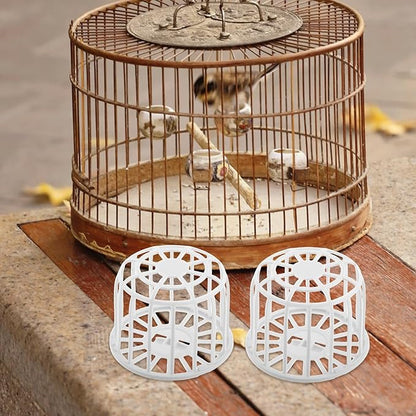 Abaodam 4pcs Plastic Bird Nest Boxes for Finch Breeding Canary Cage Bird Hut Cage Accessories Breeding Nesting Material Storage Baskets for Parrot Pet Supplies
