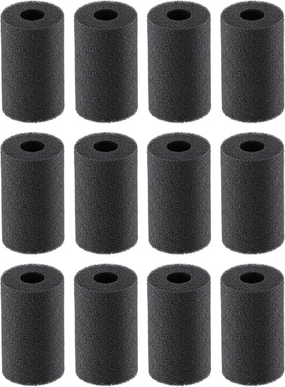 Pawfly 12 Pack Pre-Filter Sponge, 0.6" Aquarium Intake Filter Sponge Foam Cover Rolls for Small Fish Shrimp Fry Fish Tank Covers Accessories