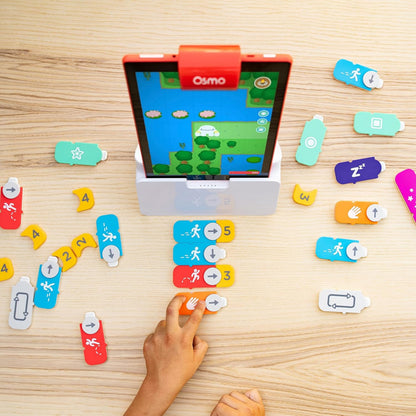 Osmo-Coding Starter Kit for Fire Tablet-3 Educational Learning Games Ages 5-10+-Learn to Code,Coding Basics & Coding Puzzles-STEM Toy Gifts,Boy & Girl(Osmo Fire Tablet Base Included-Amazon Exclusive)