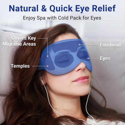 Coolig Eye Mask for Puffy Eyes: Fsa Eligible Items Hsa, Cold Compress for Migraines Headache After Surgery & Puffiness, Reusable Face Ice Pack Gel Sleep Mask for Dark Circles, Relaxing Gifts(Purple)